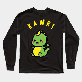 Rawr Baby Dino Long Sleeve T-Shirt